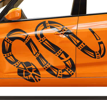 Autocolant decorare șarpe auto - TenStickers
