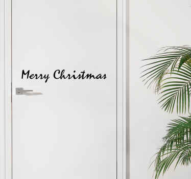 Script Merry Christmas sticker - TenStickers