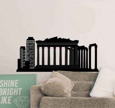 αυτοκόλλητο της χώρας σιλουέτα της Αθήνας - TenStickers