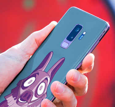 autocolante decorativo para telefone samsung que você definitivamente adoraria quando aplicado em seu telefone. Um produtosimples de lama na cor roxa.