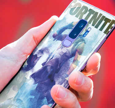 Aquarela de caráter quinze traçados decalques samsung. O design é uma imagem fotográfica de um personagem de quinze anos com tema de fundo em textura aquarela.