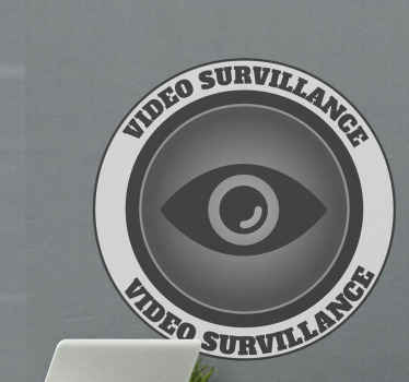 Eye and text vinyl sign sticker - TenStickers