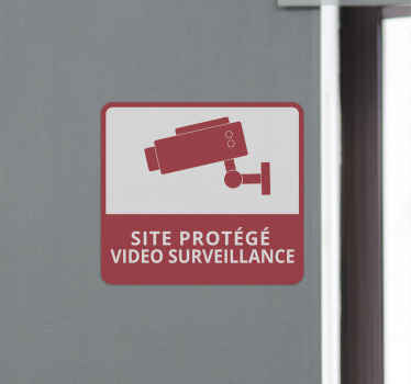 Stickers Signalisation Site protégé - TenStickers