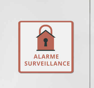 Stickers Signalisation Surveillance d'alarme - TenStickers