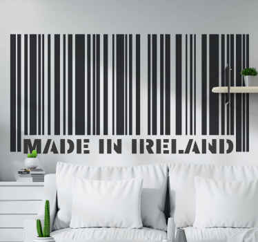 Made in Ireland barcode country Sticker - TenStickers