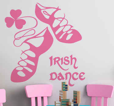 Irish Dance shoes dance wall sticker - TenStickers