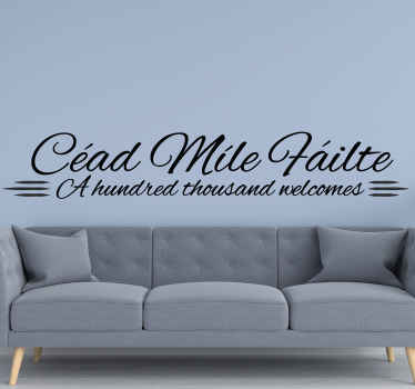 C'ead Mile Failte wall sticker - TenStickers
