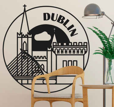 Dublin badge Country Sticker - TenStickers