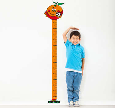 Vinilo infantil medidor Naranjito - TenVinilo