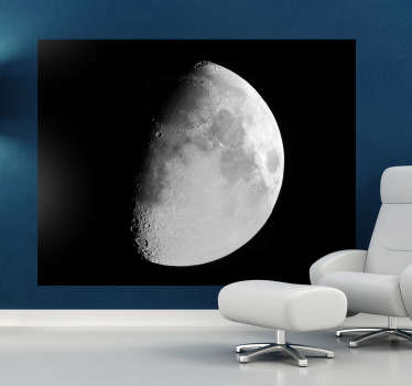 αυτοκόλλητο τοιχογραφία μισού φεγγαριού - TenStickers