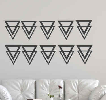 Vinilos triángulos reflejados - TenVinilo