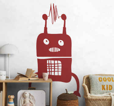Kids Alien Robot Wall Sticker - TenStickers