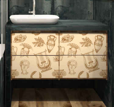 αυτοκόλλητο επίπλων αρχαίου ελληνικού εικονιδίου - TenStickers