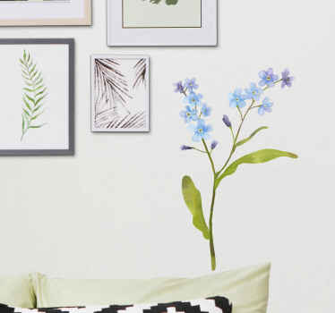 Forget-me-not flower wall sticker - TenStickers