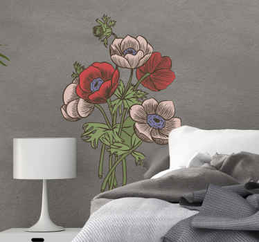 Charming Arrangement wall sticker - TenStickers