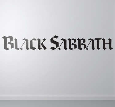 Adhesivo con el logotipo de la famosa banda de heavy fundada por el carismático Ozzy Osbourne.