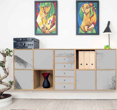 αφηρημένο φόντο grunge έπιπλα decal - TenStickers