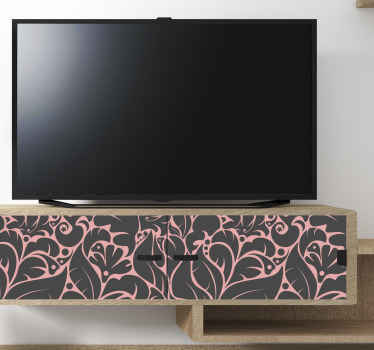 Floral vintage pattern furniture sticker - TenStickers