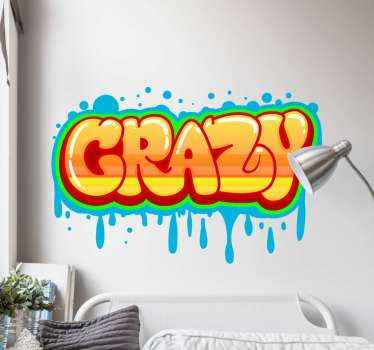 Vinilo vinilo graffiti loco - TenVinilo