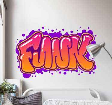 Wandtattoo Text Funk-graffiti - TenStickers