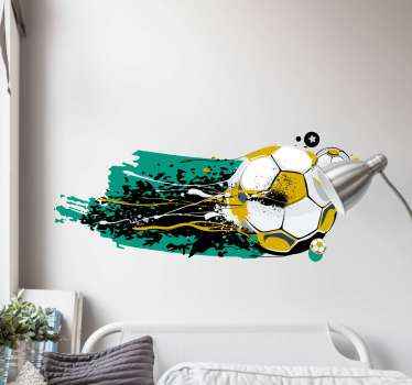 Wandtattoo Fußball - Graffiti - TenStickers