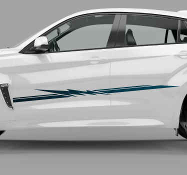 Pegatina para coche exterior raya de carrera - TenVinilo