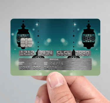 Hanging lamps  credit card decal - TenStickers