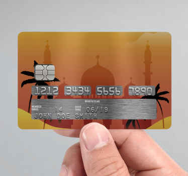 Daylight mosque credit card decal - TenStickers