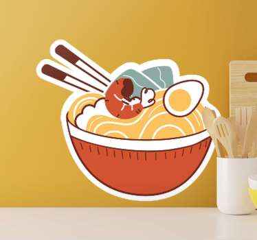 Wandtattoo Gastronomie ramen-bowl-genuss - TenStickers