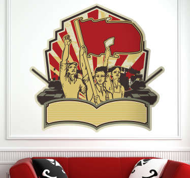 Revolutionary Label Wall Sticker - TenStickers