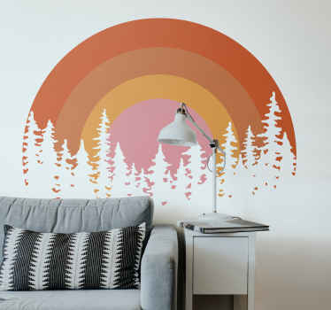 Vintage Sun  wall vinyl sticker - TenStickers