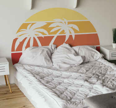 Retro sunset wall sticker - TenStickers