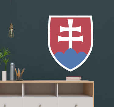štátny znak slovenského ľudového štýlu obtlačok - Tenstickers