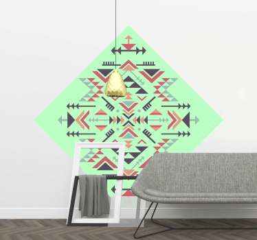 Geometric Arrow Pattern location sticker - TenStickers