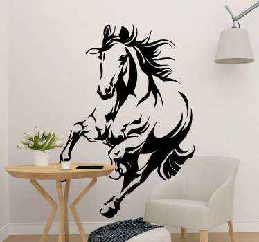 Sticker murale cavallo in corsa - TenStickers