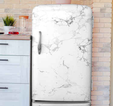 Naljepnica hladnjaka od bijelog mramora - TenStickers