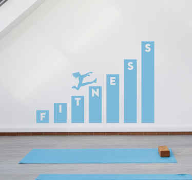 Fitness bars wall sticker - TenStickers