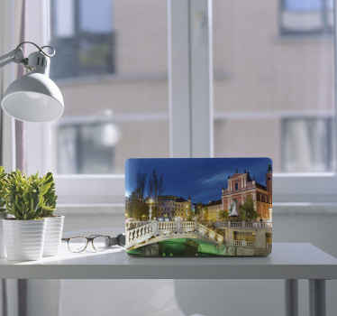 Ljubljana Cityscape laptop skin - TenStickers