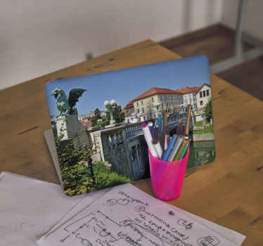 Dragon Bridge View laptop skin - TenStickers