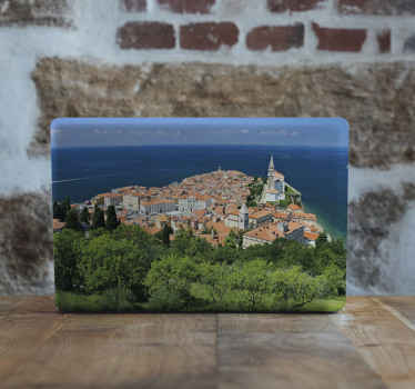Piran Coastal View laptop skin - TenStickers