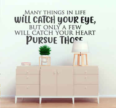 Uplifting Life Saying wall quote decal - TenStickers