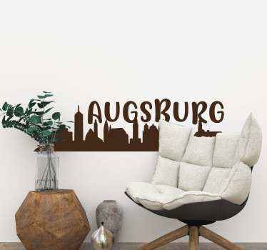 Wandtattoo Skyline Skyline augsburg - TenStickers