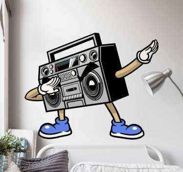 Retro boombox vintage naljepnice - TenStickers