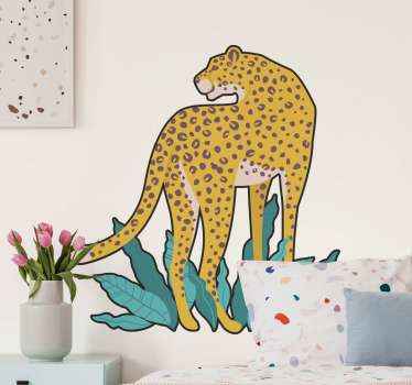 Vintage leopard vinyl stickers - TenStickers