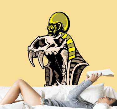 動物 シール 頭蓋骨コブラのデザイン - TENSTICKERS