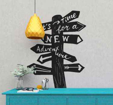 Autocolantes Vintage Sinal de viagem - TenStickers