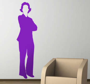 Business Woman Wall Sticker - TenStickers