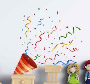 Celebration Confetti wall sticker - TenStickers