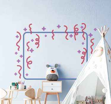 Colorful Decorative Borders wall stickers for kid - TenStickers