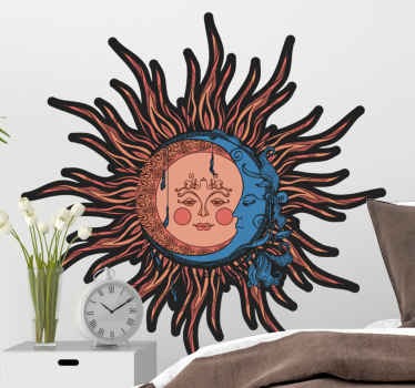 Wandtattoo Natur himmlische sonne mond - TenStickers